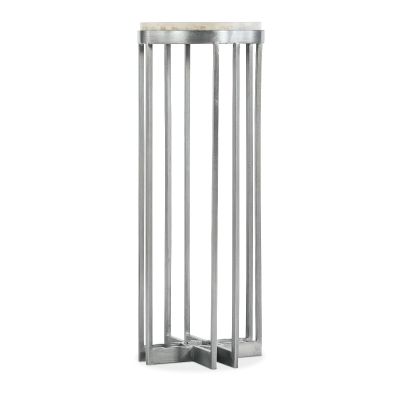 Hooker Melange Marin 32in Accent End Table in Silver