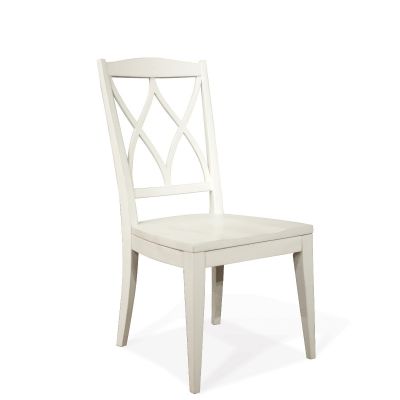 Riverside Furniture Myra XX Back Side Chair in Paperwhite Set of 2