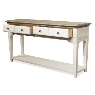 Myra Sofa Table in Natural and Paperwhite Lyndhurst