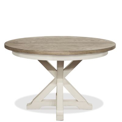 Riverside Furniture Myra 48 inch Round Dining Table in Two Tone