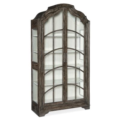 Hooker Traditions Curio Cabinet in Dark wood