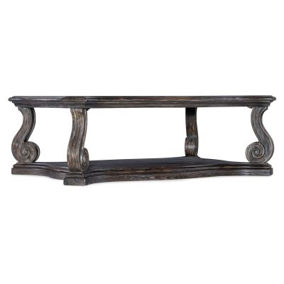 Hooker Traditions Rectangle Cocktail Table in Dark wood