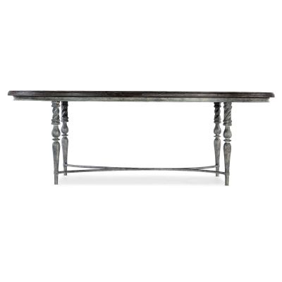 Hooker Traditions Oval Cocktail Table in Dark Wood
