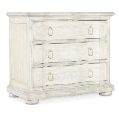 Hooker Traditions Three-Drawer Nightstand in White