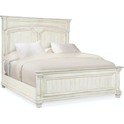 Hooker Traditions Cal King Panel Bed in White