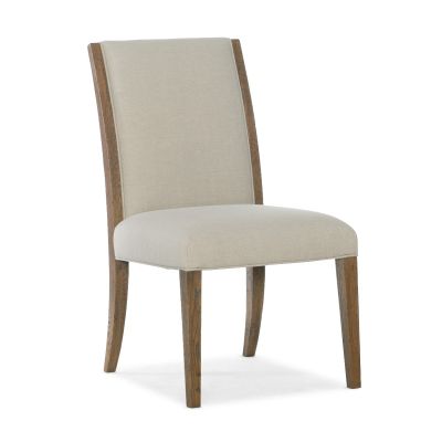 Hooker Chapman Upholstered Side Chair in Medium Wood