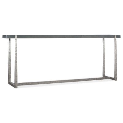 Hooker Chapman Mixed Media Console Table in Silver