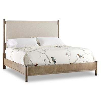 Hooker Affinity King Upholstered Bed in Gray