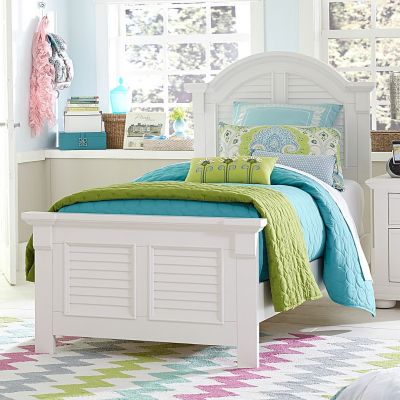 Liberty Furniture Summer House Panel Twin Bed in White