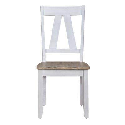 Liberty Furniture Lindsey Farm Splat Back Side Chair in White
