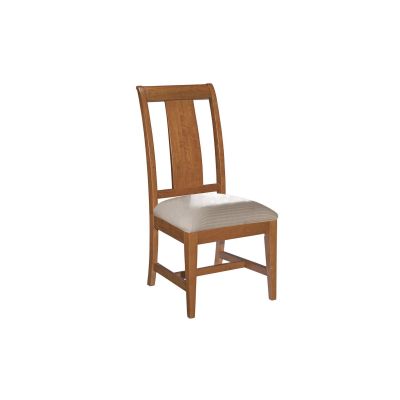 Kinciad Cherry Park Side Chair Upholstered Seat in brown