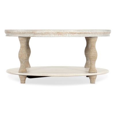 Hooker Serenity Bahari Round Cocktail Table in Light Wood