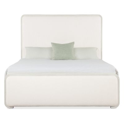 Hooker Serenity Ashore Cal King Upholstered Panel Bed in White