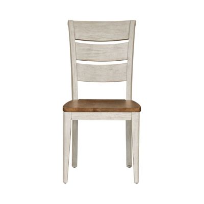 Liberty Furniture Farmhouse Reimagined Ladder Back Side Chair in White