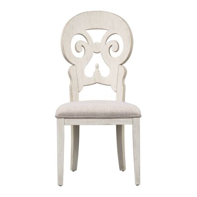 Liberty Furniture Farmhouse Reimagined Splat Back Side Chair in White
