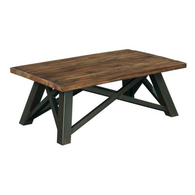 Kinciad Modern Classics Crossfit Rectangular Cocktail Table in brown