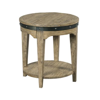 Kincaid Plank Road Artisans Round End Table in Natural Finish