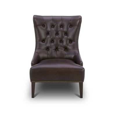 Liberty Furniture Garrison Leather Accent Chair in Brown