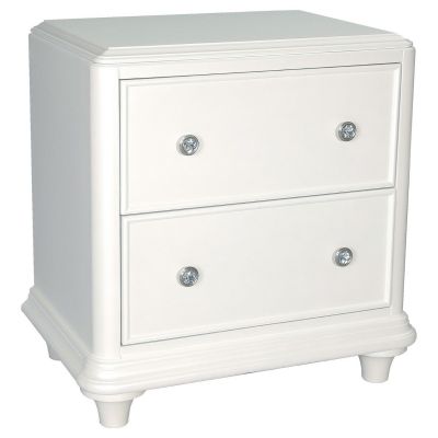 Liberty Furniture Stardust Two Drawer Nightstand in White