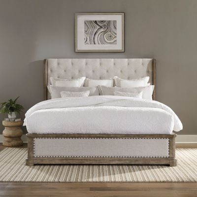 Liberty Furniture Town & Country Shelter Bed in Dusty Taupe