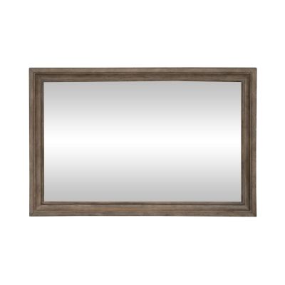 Liberty Furniture Town & Country Landscape Mirror in Dusty Taupe