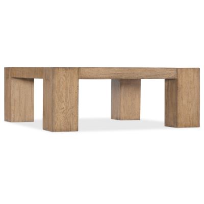 Hooker Commerce & Market Square Cocktail Table in Medium Wood