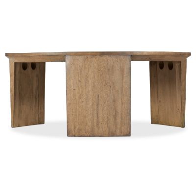 Hooker Commerce & Market Round  Cocktail Table in Medium Wood