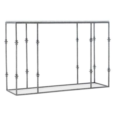 Hooker Commerce & Market Small Stone and Metal Console in Grays