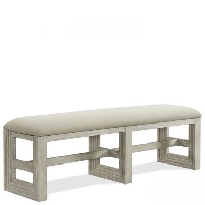 Riverside Furniture Cascade Dovetail Upholstered Dining Bench