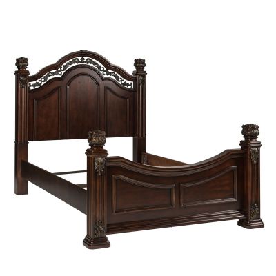 Liberty Furniture Messina Estates Queen Poster Bed in Brown