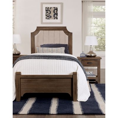 Vaughan Bassett Bungalow Twin Upholstered Bed in Folkstone