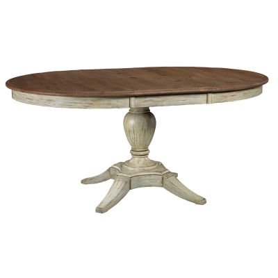 Kincaid Weatherford- Cornsilk Milford Round Dining Table in white