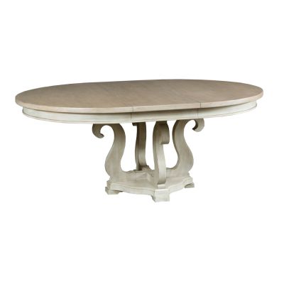 American Drew Litchfield Light Brown Sussex Round Dining Table