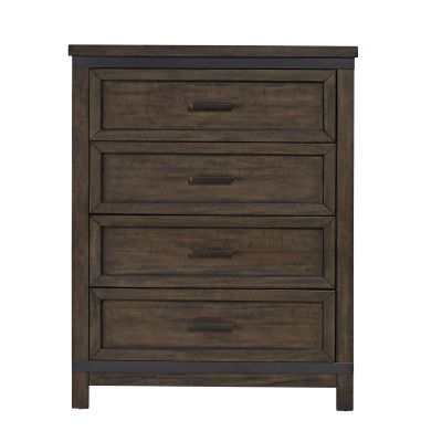 Liberty Furniture Thornwood Hills Kids Four Drawer Chest in Brown