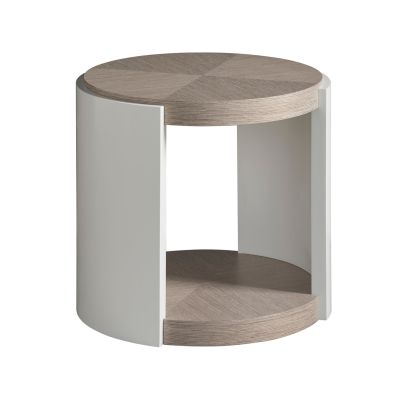 Universal Furniture Modern Pumice/Glacier Round End Table