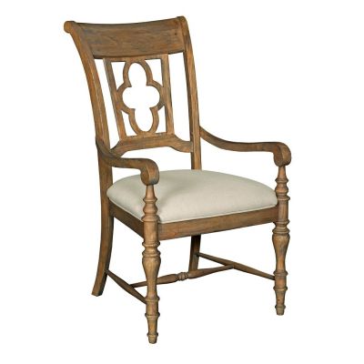 Kincaid Weatherford- Heather Arm Chair in gray-brown