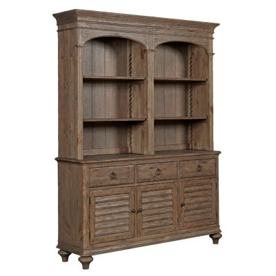 Kincaid Weatherford- Heather Hastings Open Buffet/Hutch in gray-brown