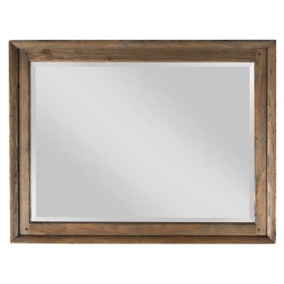 Kincaid Weatherford- Heather Landscape Mirror in gray-brown