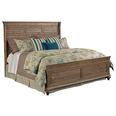 Kincaid Weatherford- Heather Shelter King Bed in gray-brown