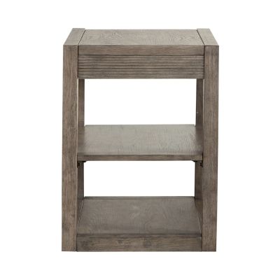 Liberty Furniture Bartlett Field Chair Side Table in Dusty Taupe