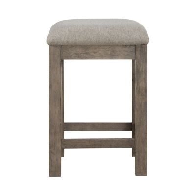 Liberty Furniture Bartlett Field Uph Console Stool in Dusty Taupe