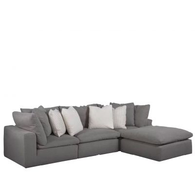 Universal Furniture Curated Gray Palmer Sectional 4 Piece