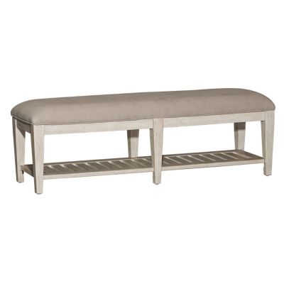 Liberty Furniture Heartland Bed Bench in Antique White