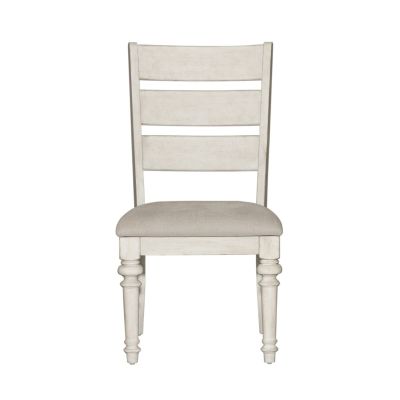 Liberty Furniture Heartland Ladder Back Side Chair in White