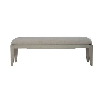 Liberty Furniture Montage Bed Bench in Platinum