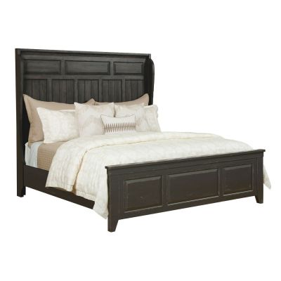 Kincaid Mill House Powell Shelter Bed-Anvil Finish in dark brown