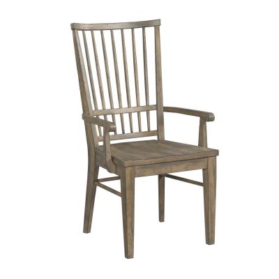 Kincaid Mill House Cooper Arm Chair in light brown