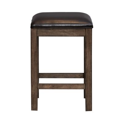 Liberty Furniture Lennox Uph Console Stool in Brown