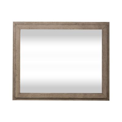 Liberty Furniture Canyon Road Lighted Mirror in Burnished Beige
