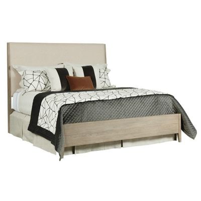 Kincaid Symmetry Incline Fabric Queen Bed Medium Footboard in light brown